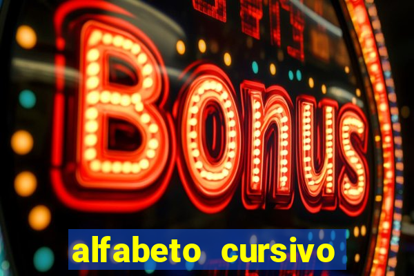 alfabeto cursivo pontilhado para imprimir pdf